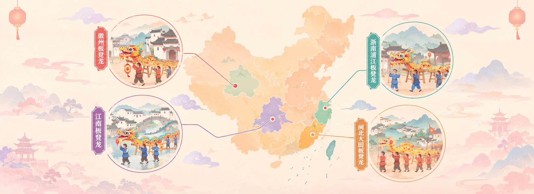 全国板凳龙地域分布